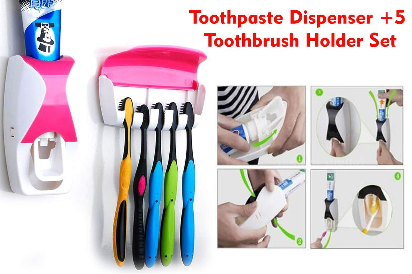 200 Toothpaste Dispenser Tooth Brush With Toothbrush