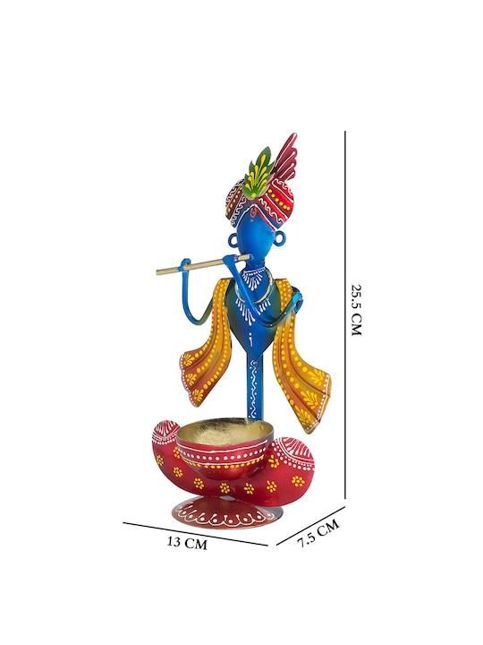 Blue & Red Krishna Idol Showpiece 1rp3z3-0h