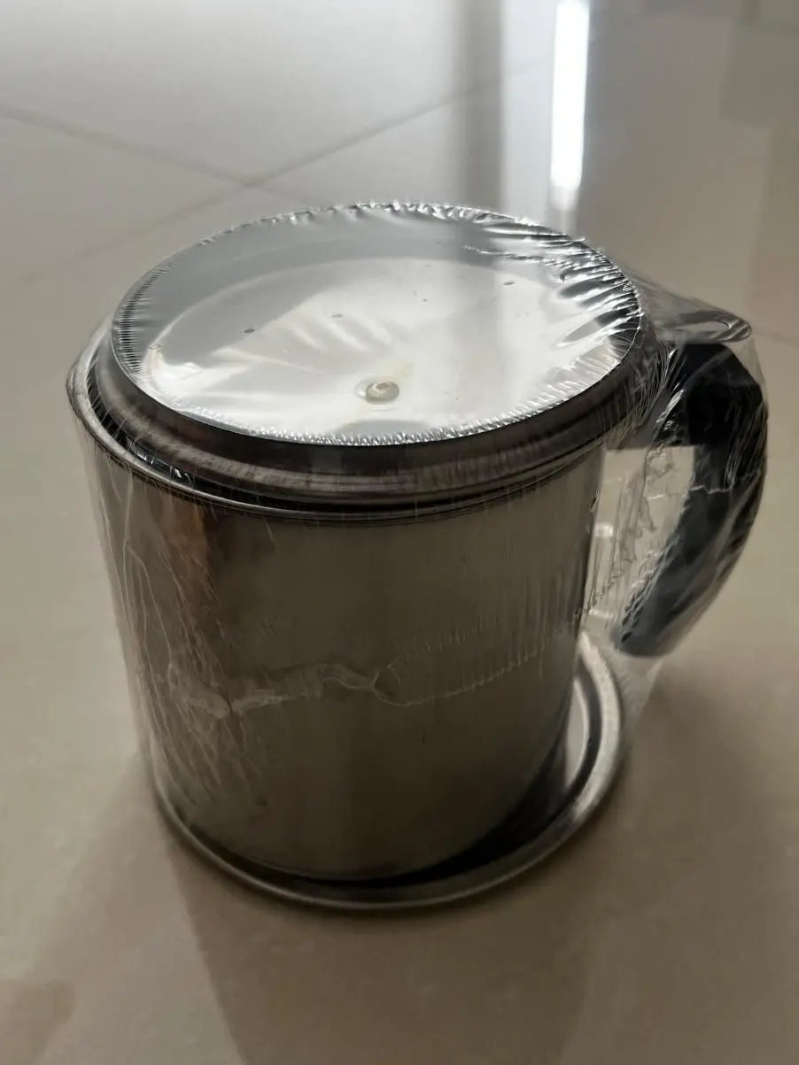 Stainless Steel Oil Pot With Filter & Lid - MEETMART