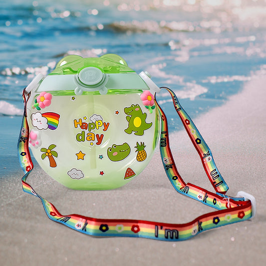 Donut Water Bottle Sipper Bottle (1 Pc 400 Ml Approx)