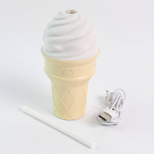 Ice Cream Cone Shape Air Freshener Humidifier (1pc Cream Color)