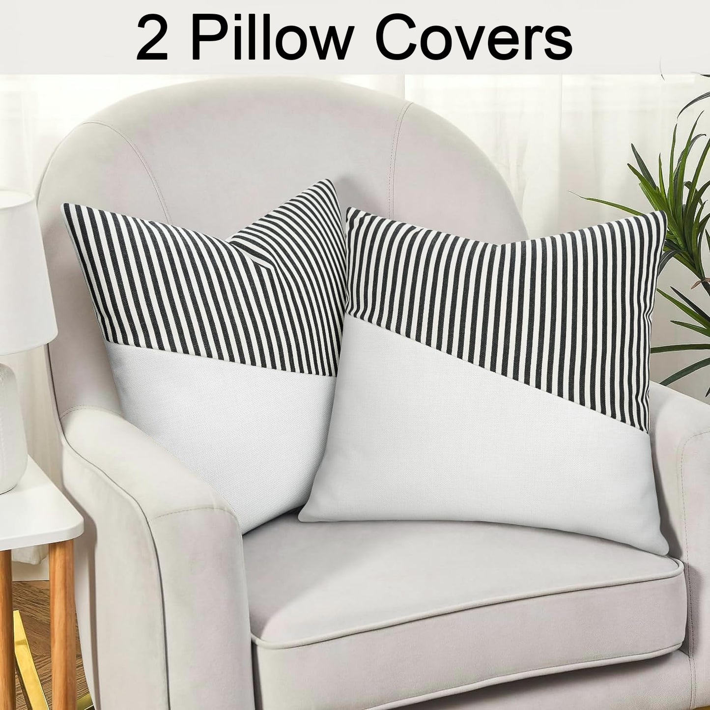Decorative Pillow Covers Cushion Cases Soft Cotton (26 26 Inch 1 Pair 2 Pc)