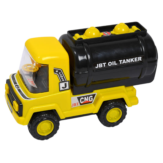 4484 Big Size Heavy Duty Unbreakable Friction Powered With Engine Sound While Running Non Electric Toy Tempo Oil - Water Tanker Vehicle Truck For Kids Size