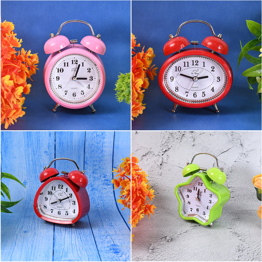 Mini Cute Alarm Clock Small Kids And Students (Mix Design Color 1 Pc)