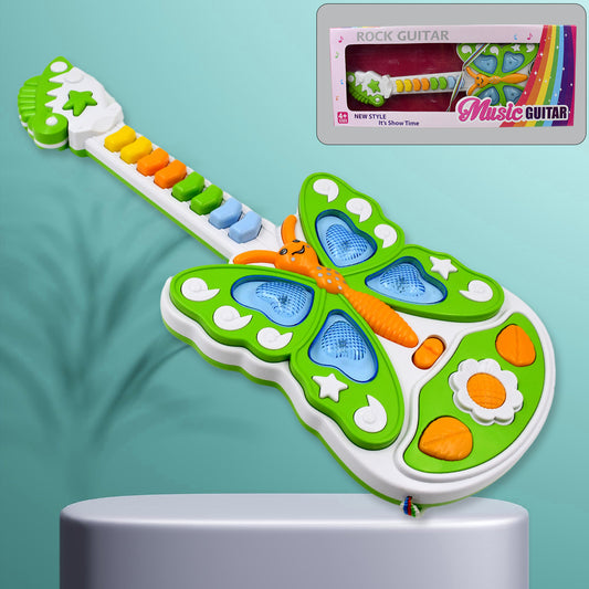Butterfly Guitar Toy With Light And Music Toy (1 Pc Battery Not Included)