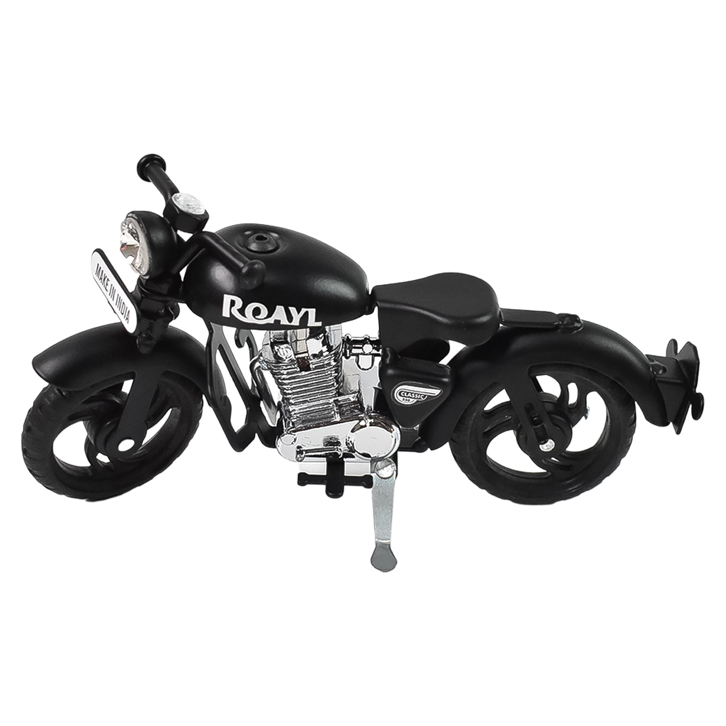 Metal Bullet Bike Toy Model For Kids With Side Stand (1 Pc Mix Color)