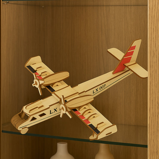 3d Wooden Aircraft Puzzle Diy Assembly Kit (Mix Design 1 Set)