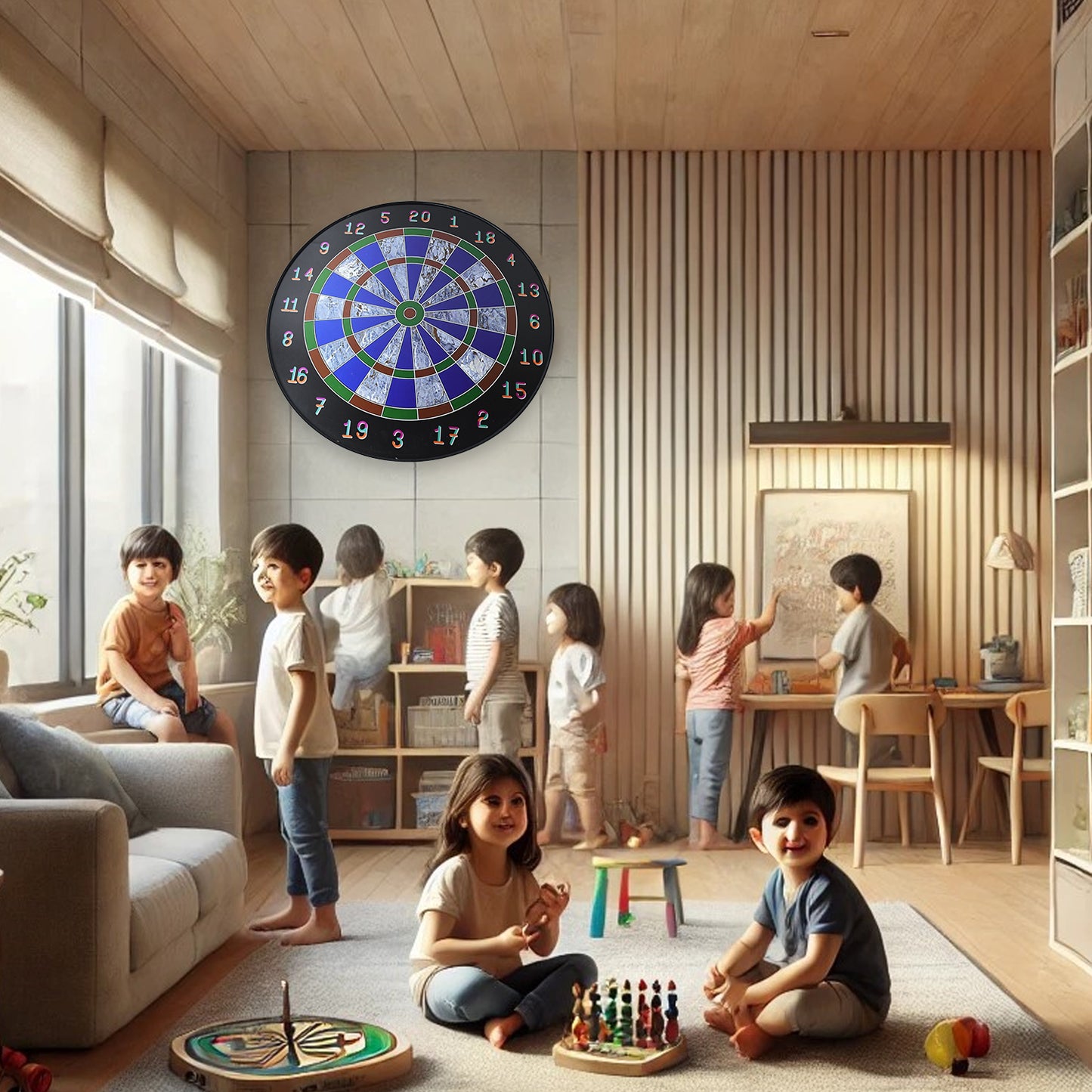 Magnetic Dart Board Game Set With 6 Safe Darts For Kids Adults