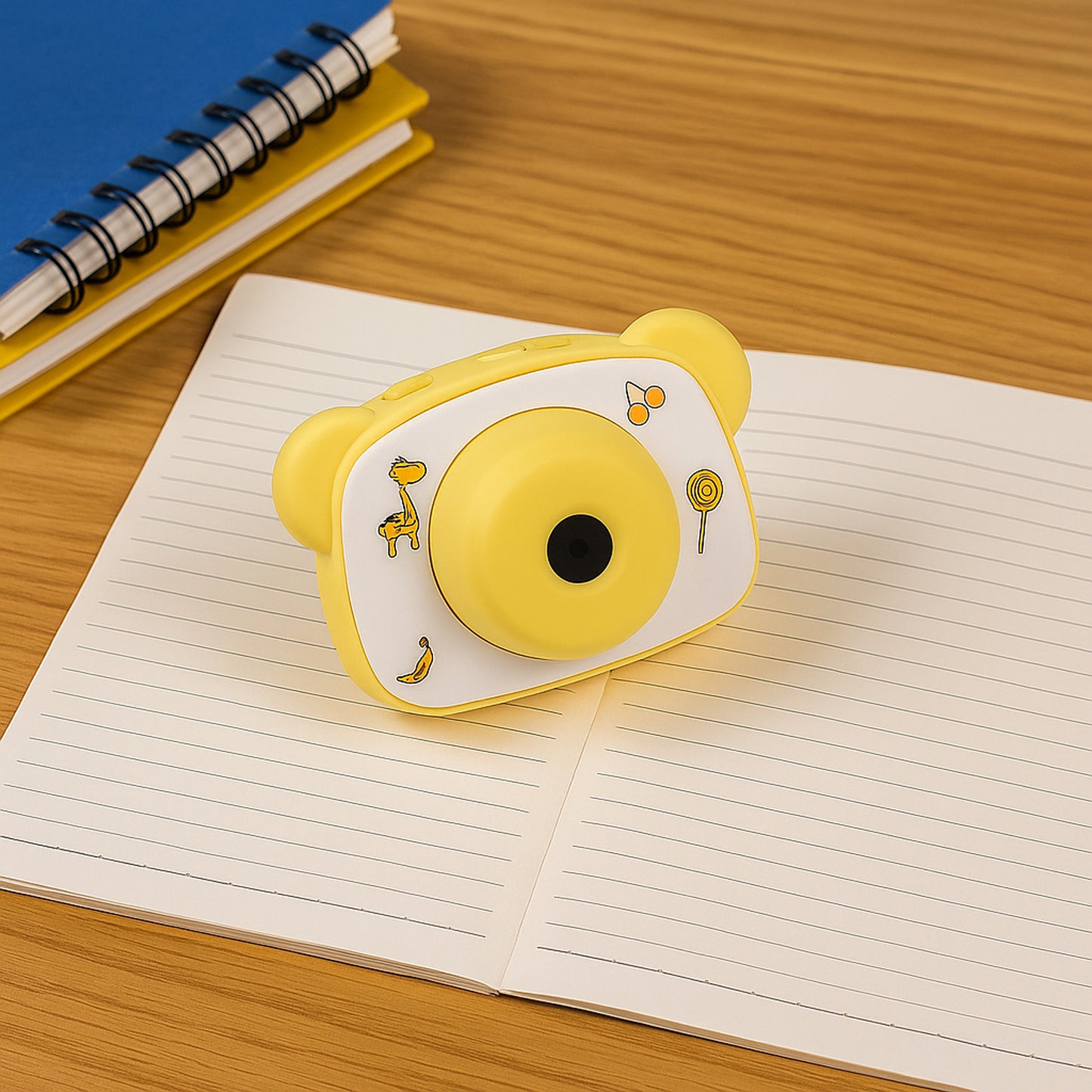 Cute Bear-shaped Mini Rechargeable Fan (1 Pc)