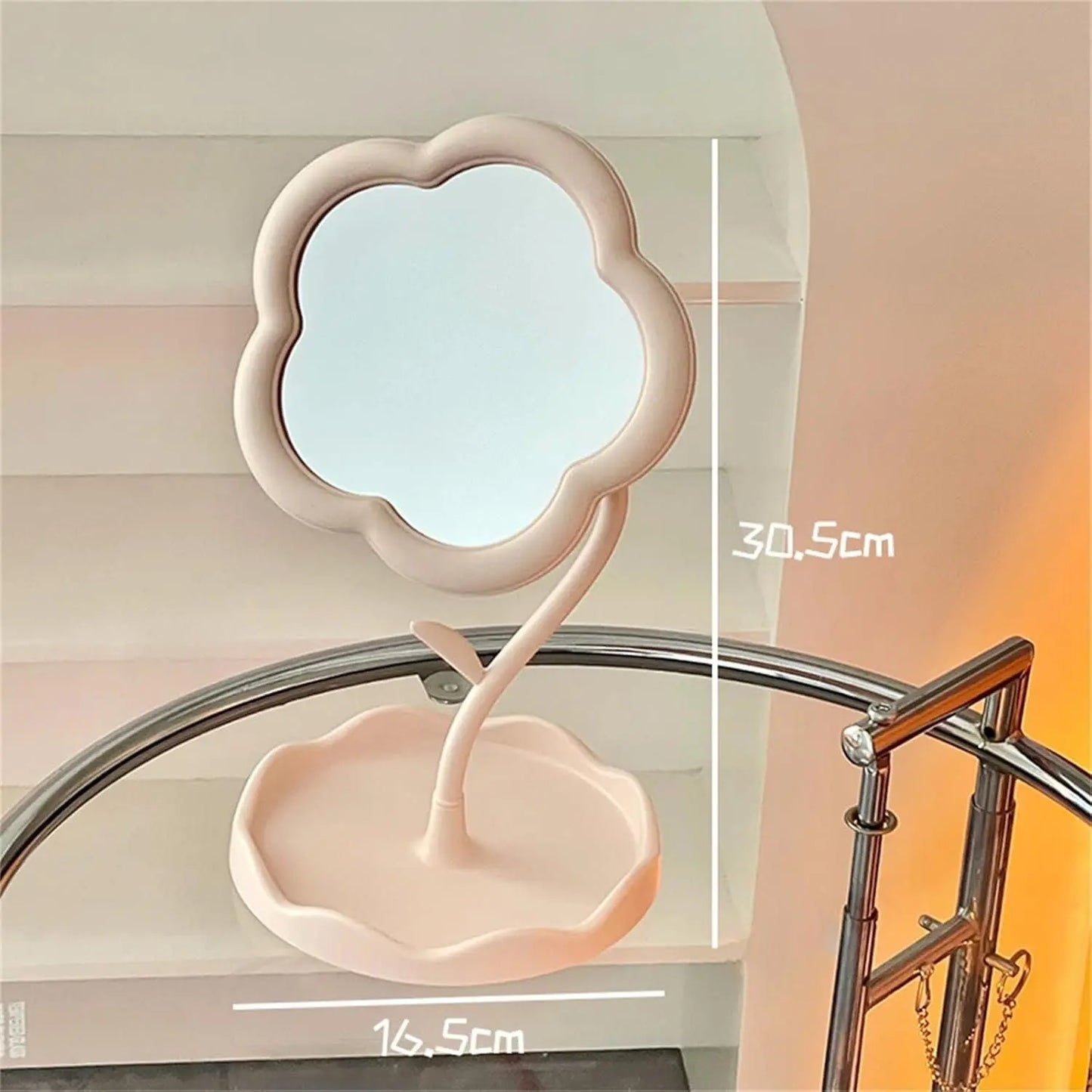 Flower Shape Makeup Mirror - MEETMART