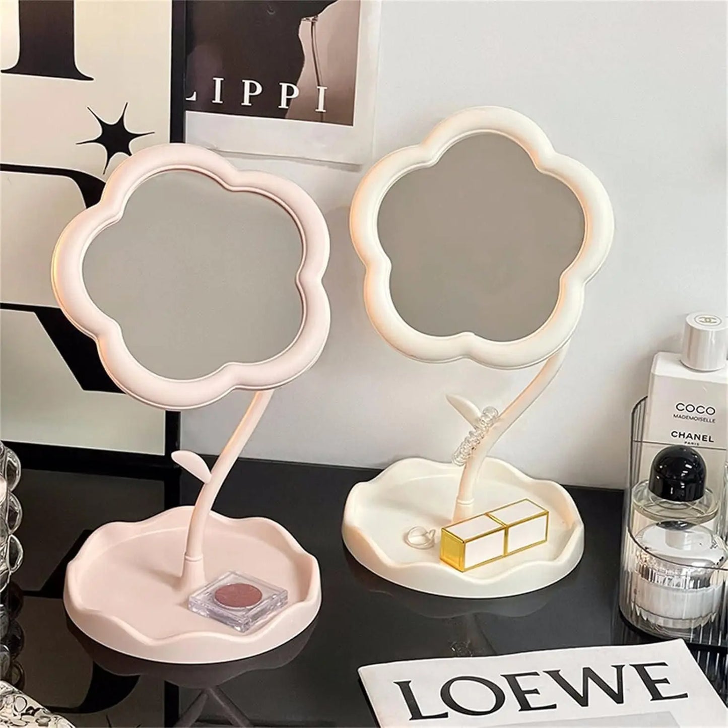 Flower Shape Makeup Mirror - MEETMART