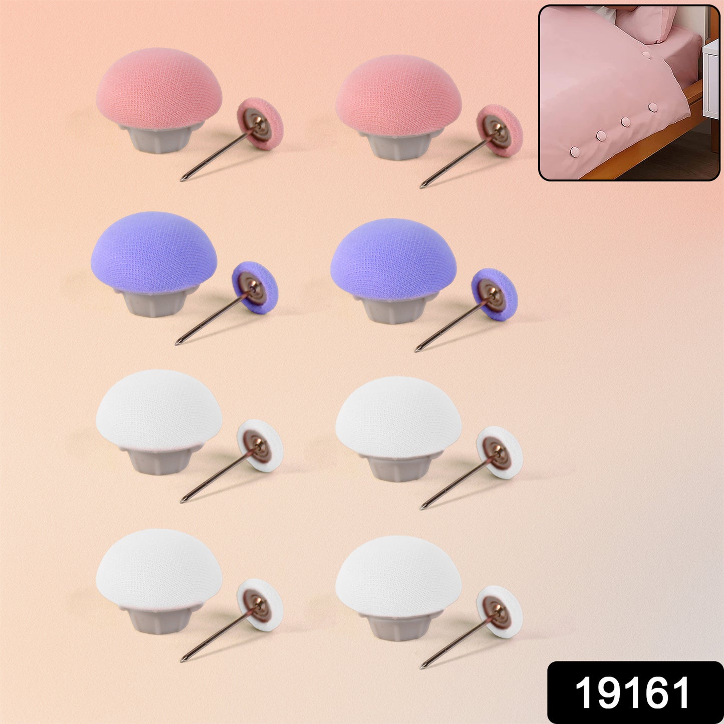 Decorative Headboard Sofa Pins (8 Pcs Set)