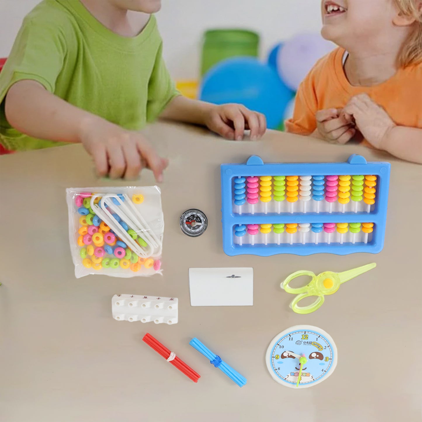 Abacus 13 Rods Counting Abacuses Toy Bead Educational Tools (1 Set)