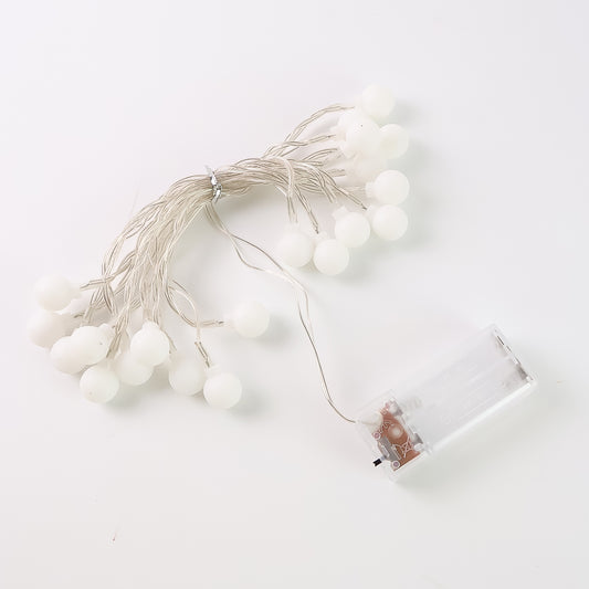 Battery Operated Warm White Globe Ball String Light