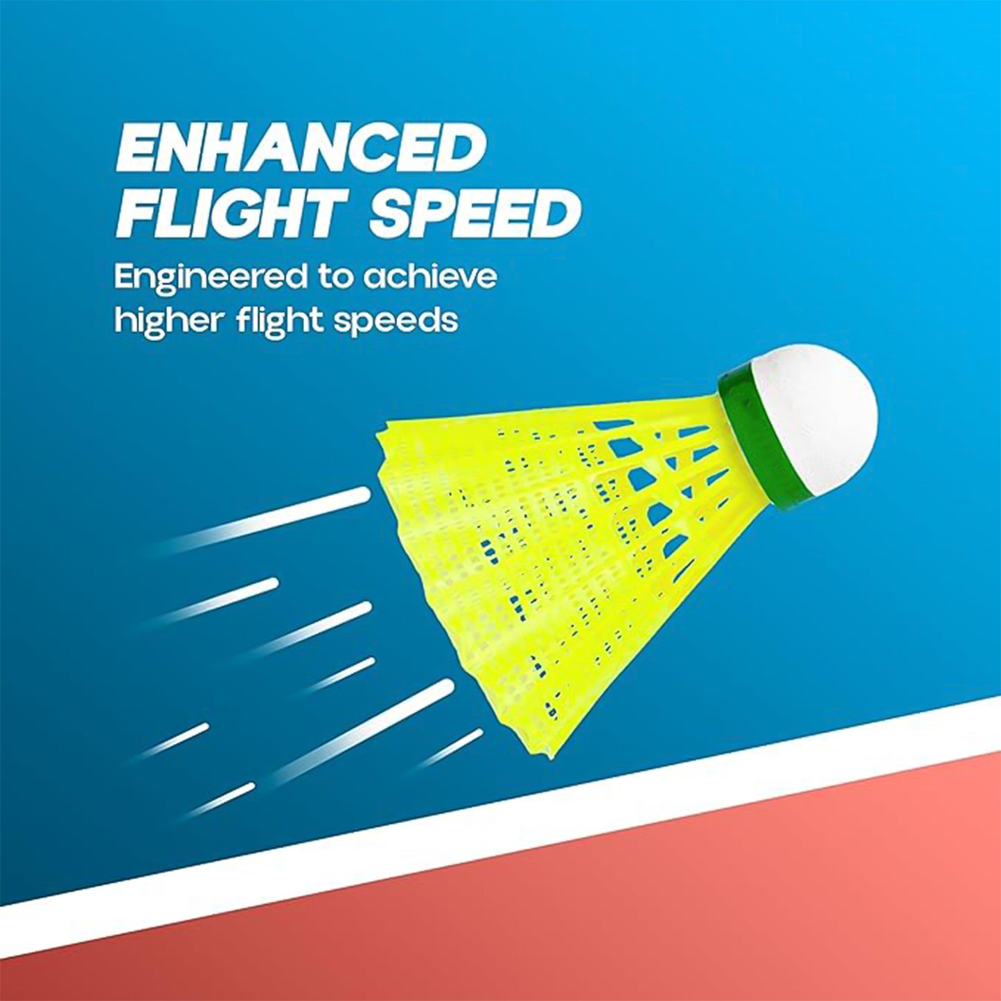 Durable Feather Shuttlecock (6 Pcs Set)