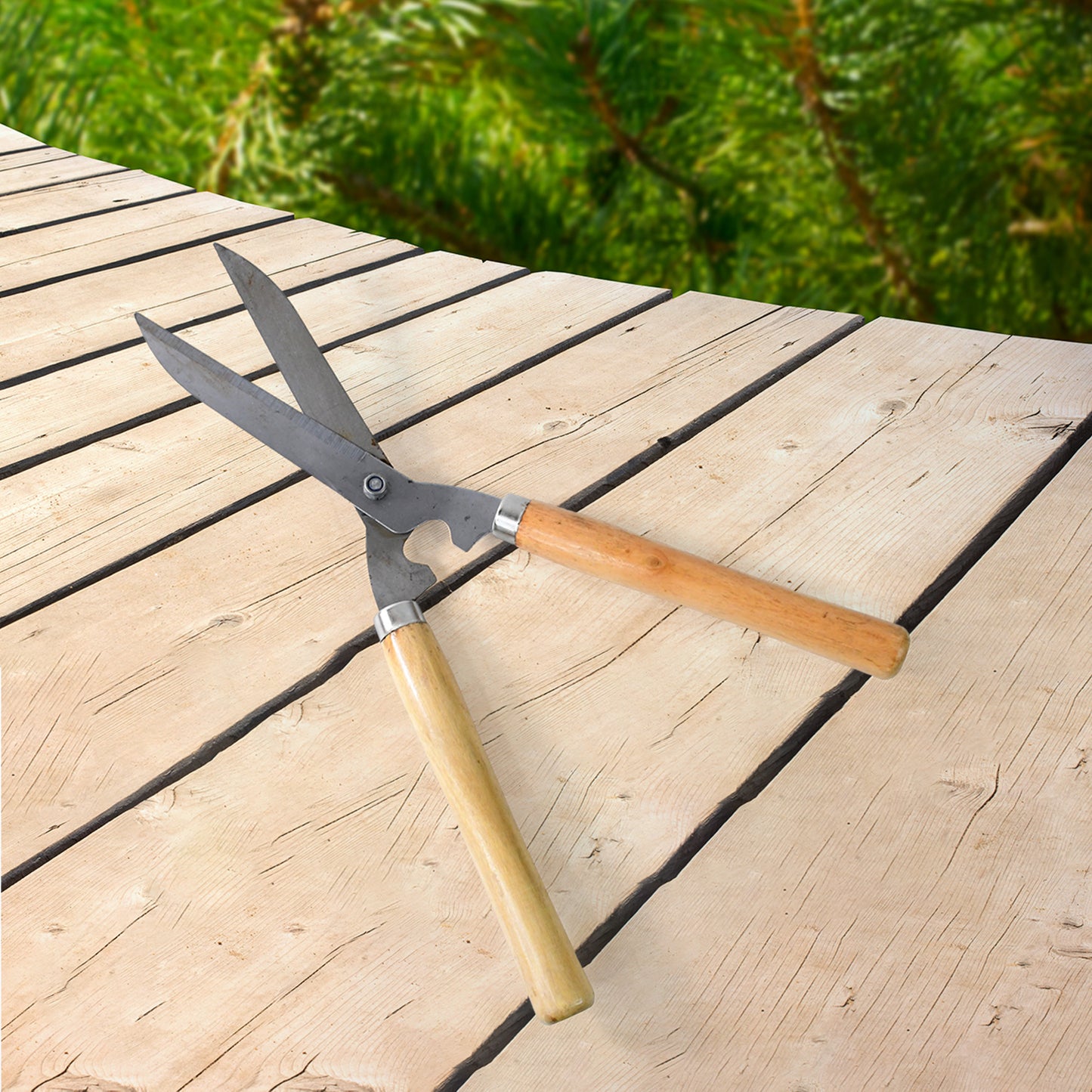 Heavy-duty B Grade Hedge Shear With Wooden Handle