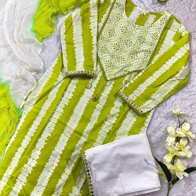 🌿 Anthelia Creations – Elegant Cotton Suit Set 🌿
