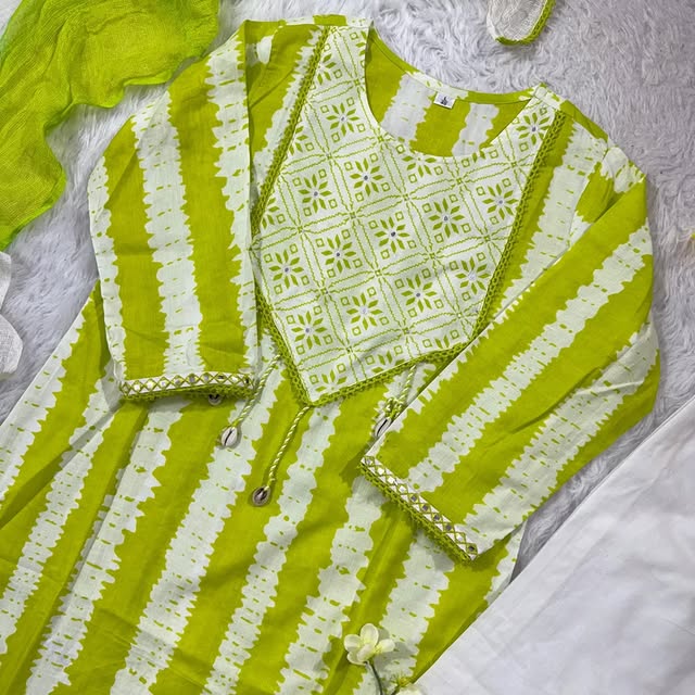 🌿 Anthelia Creations – Elegant Cotton Suit Set 🌿