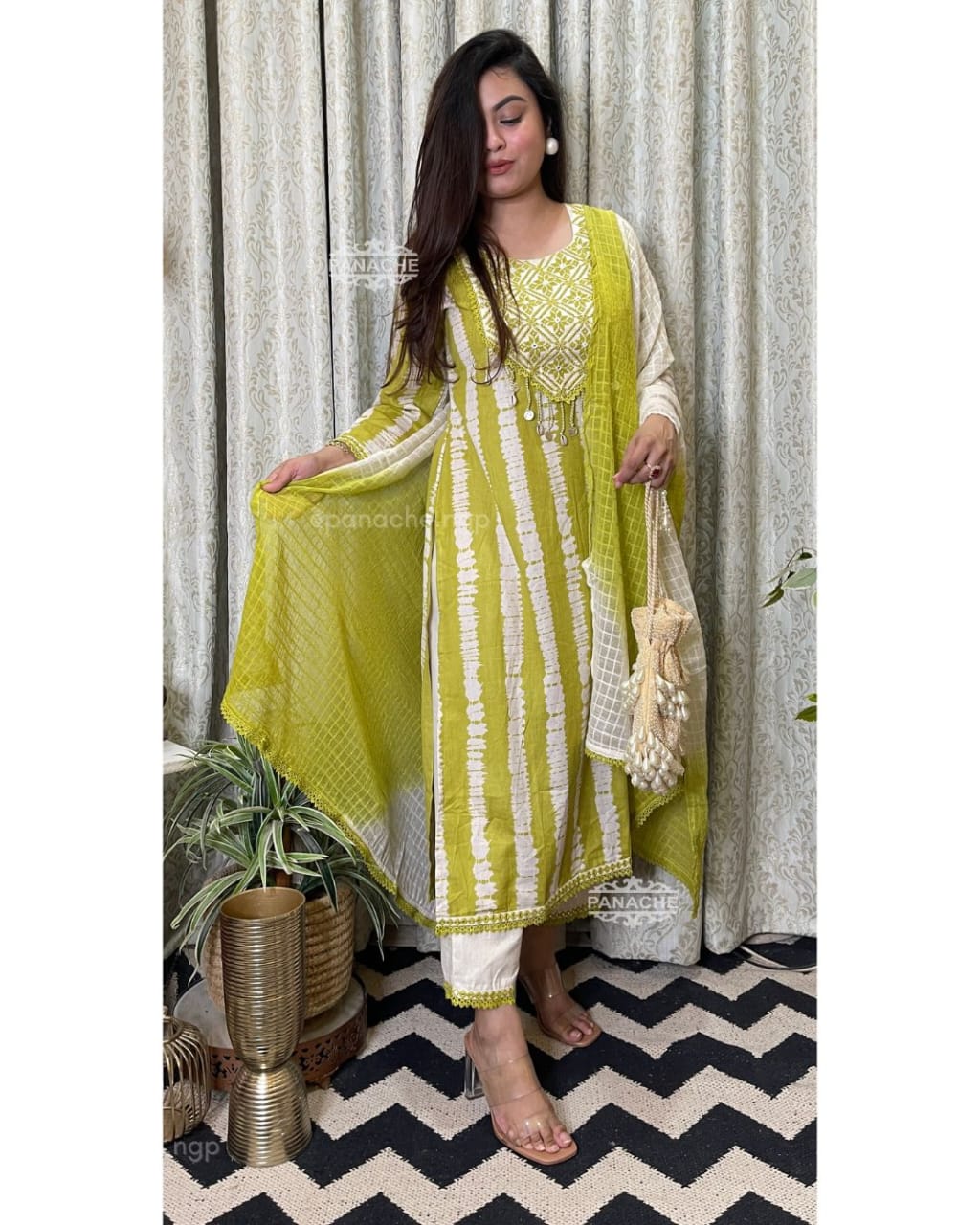 🌿 Anthelia Creations – Elegant Cotton Suit Set 🌿