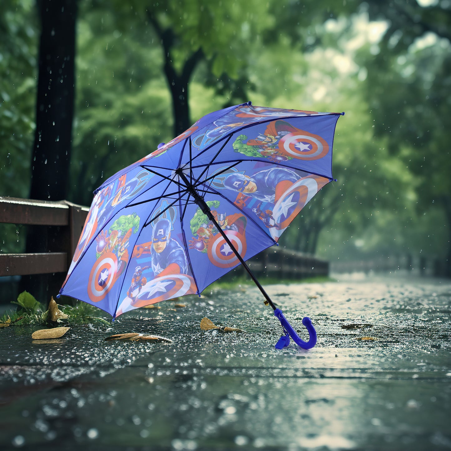 6247 Umbrella With Handle And Lightweight Safety Round Plastic Cap