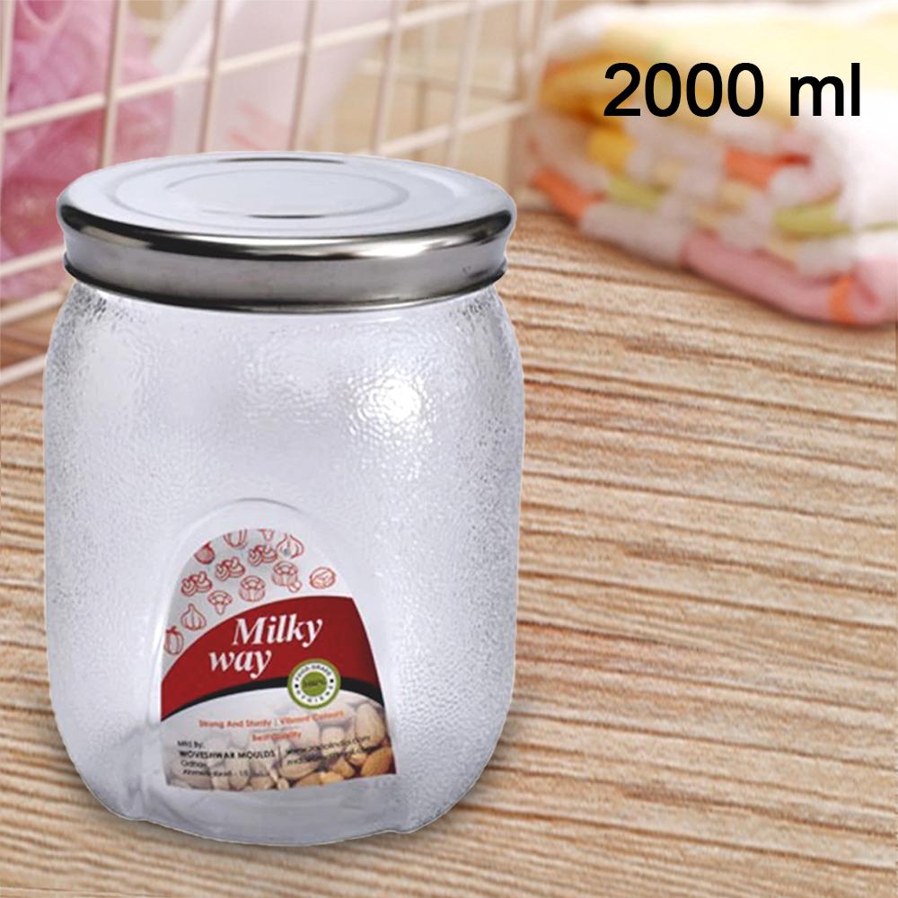 3677 Mason Jar With Airtight Lids (2000 Ml)