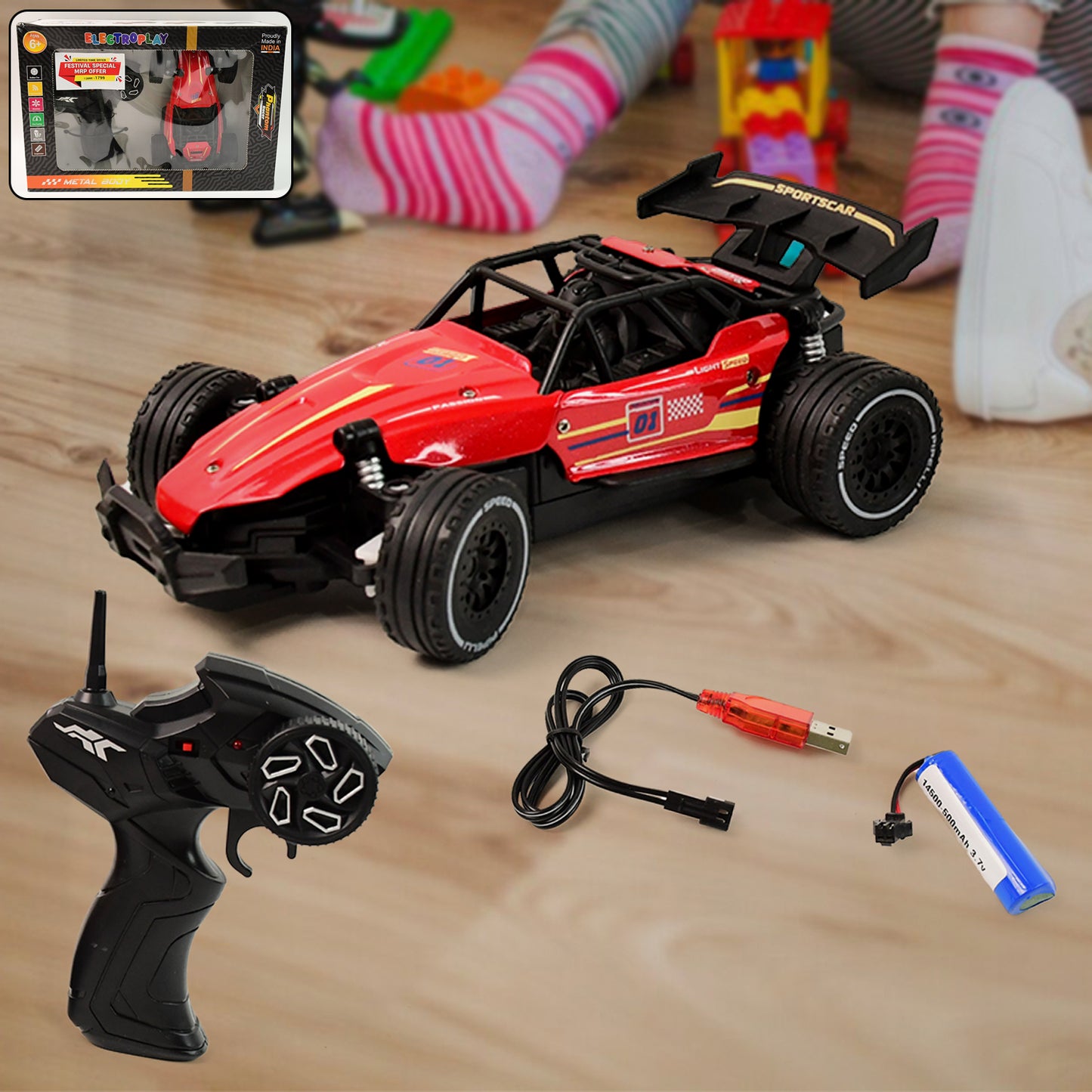 High-speed Remote Control Racing Car (1 Set)