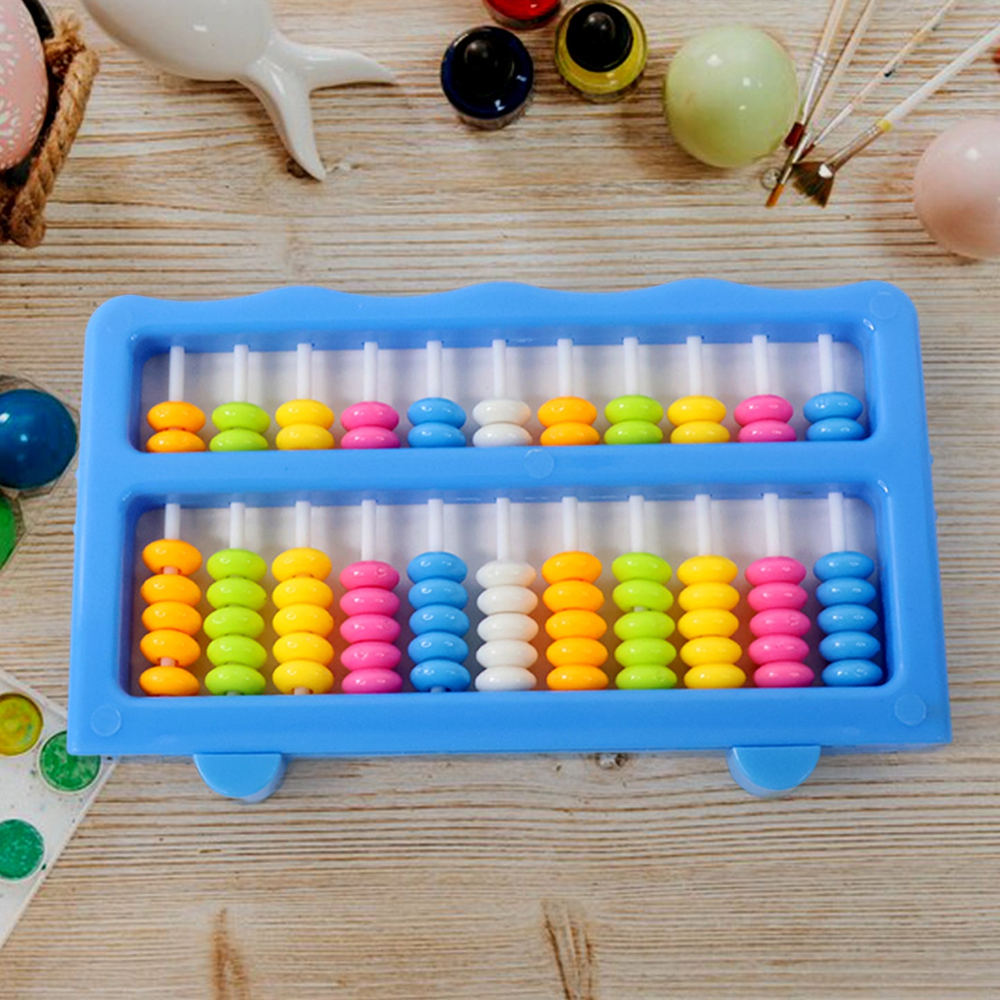 Abacus 13 Rods Counting Abacuses Toy Bead Educational Tools (1 Set)