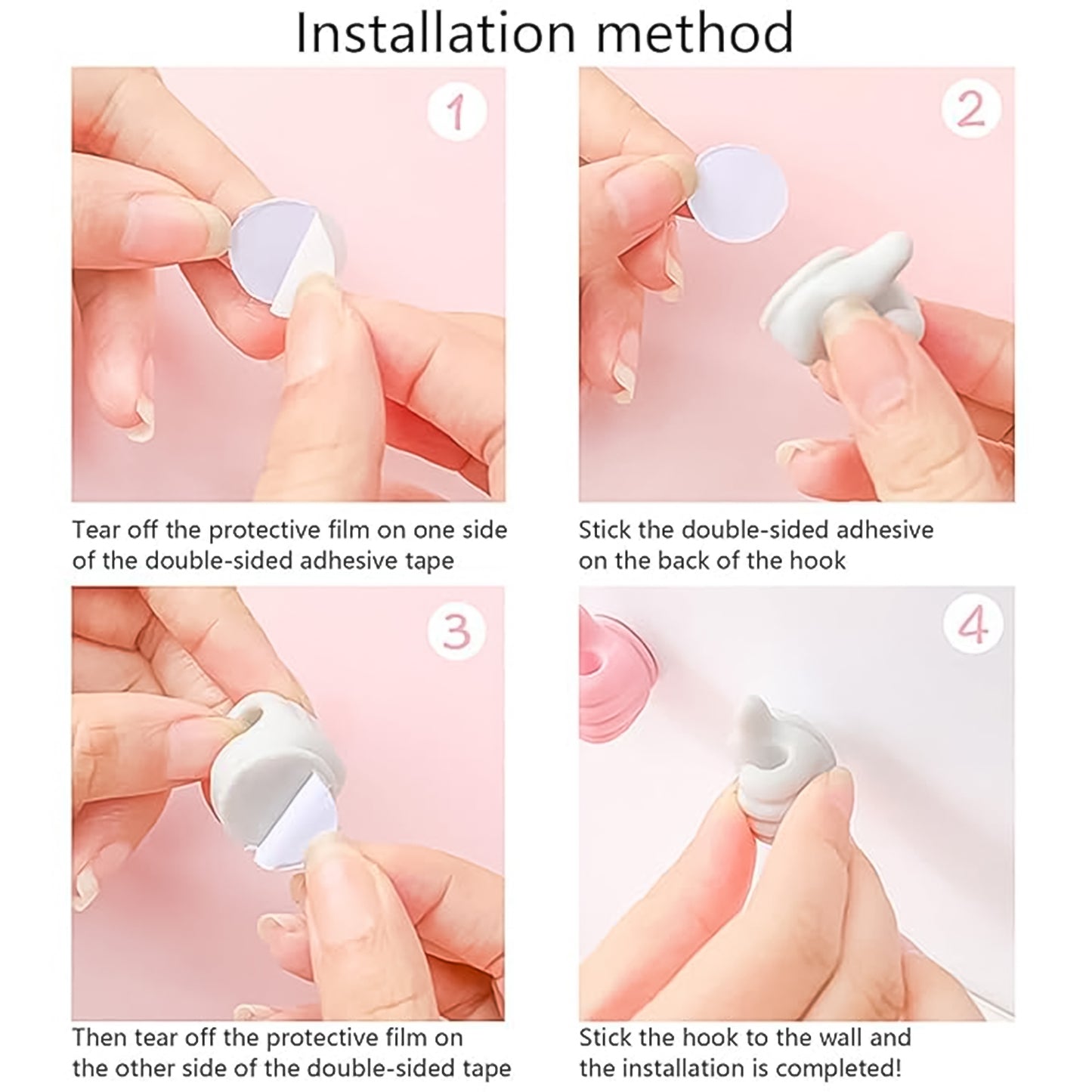 White Multifunctional Multi Functional Hand Shape Wall Clip Hanger Keys Cable Holder