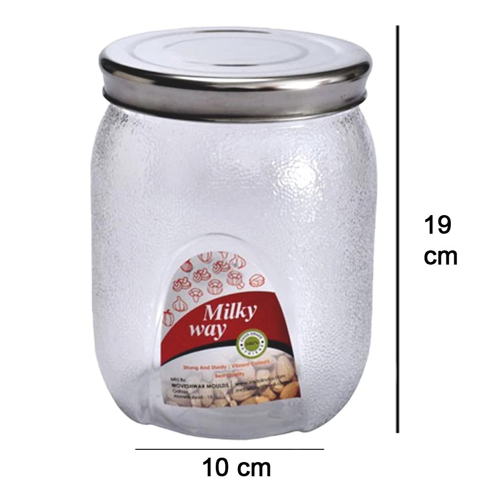 3677 Mason Jar With Airtight Lids (2000 Ml)