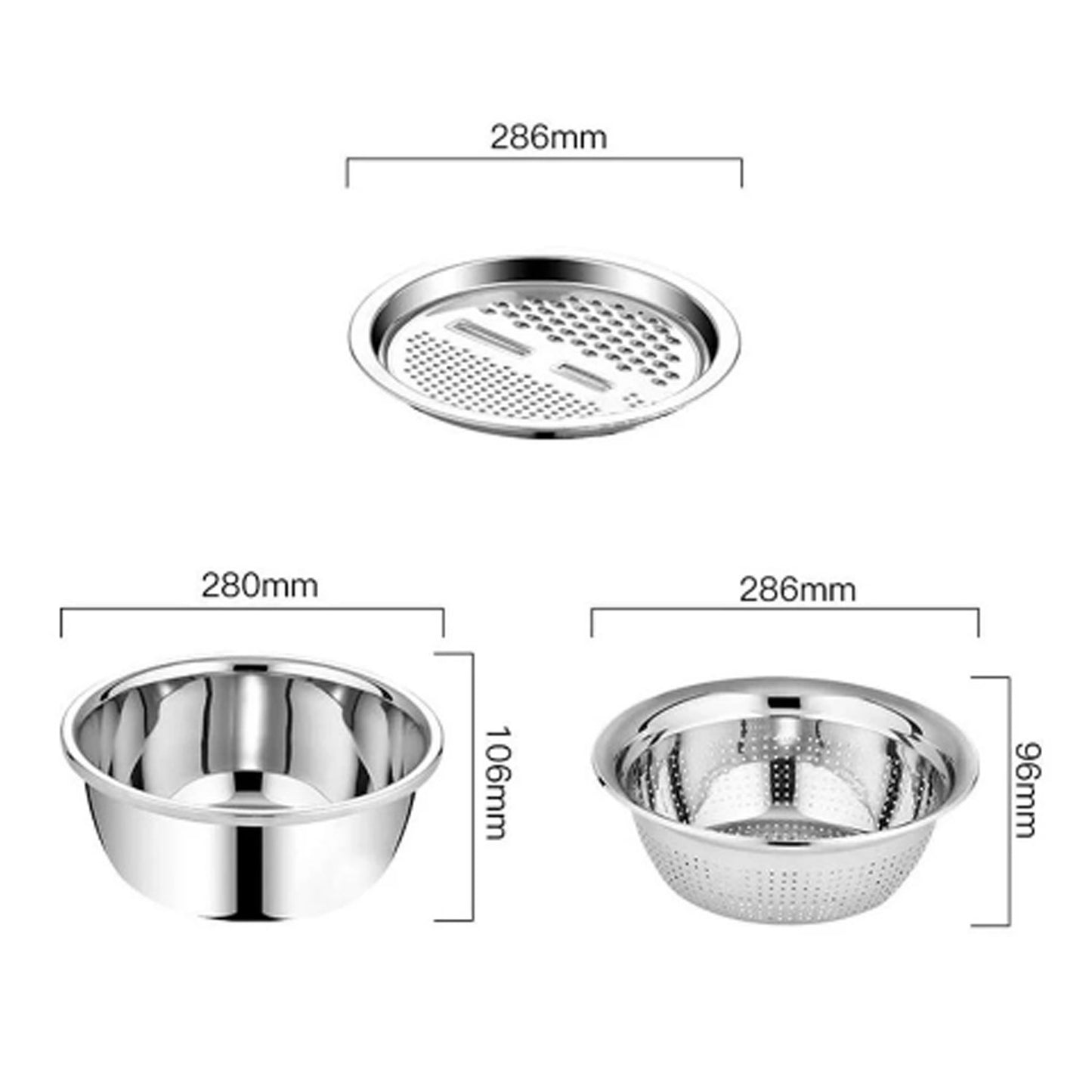 2601 3 In 1 Kitchen Multipurpose Julienne Grater Salad Maker