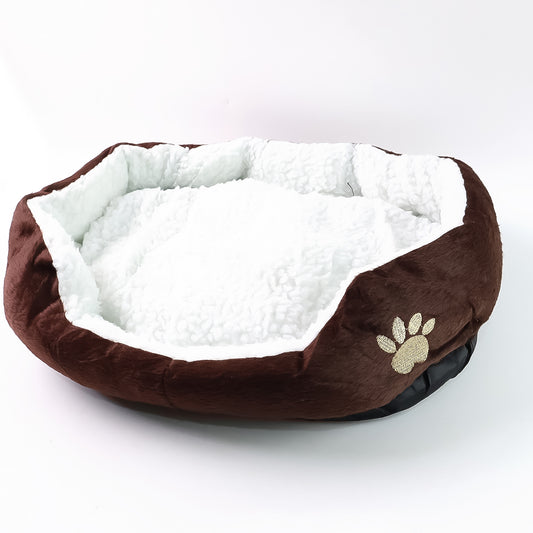 Luxury Soft Plush Round Pet Bed For Cats And Small Dogs (1 Pc)