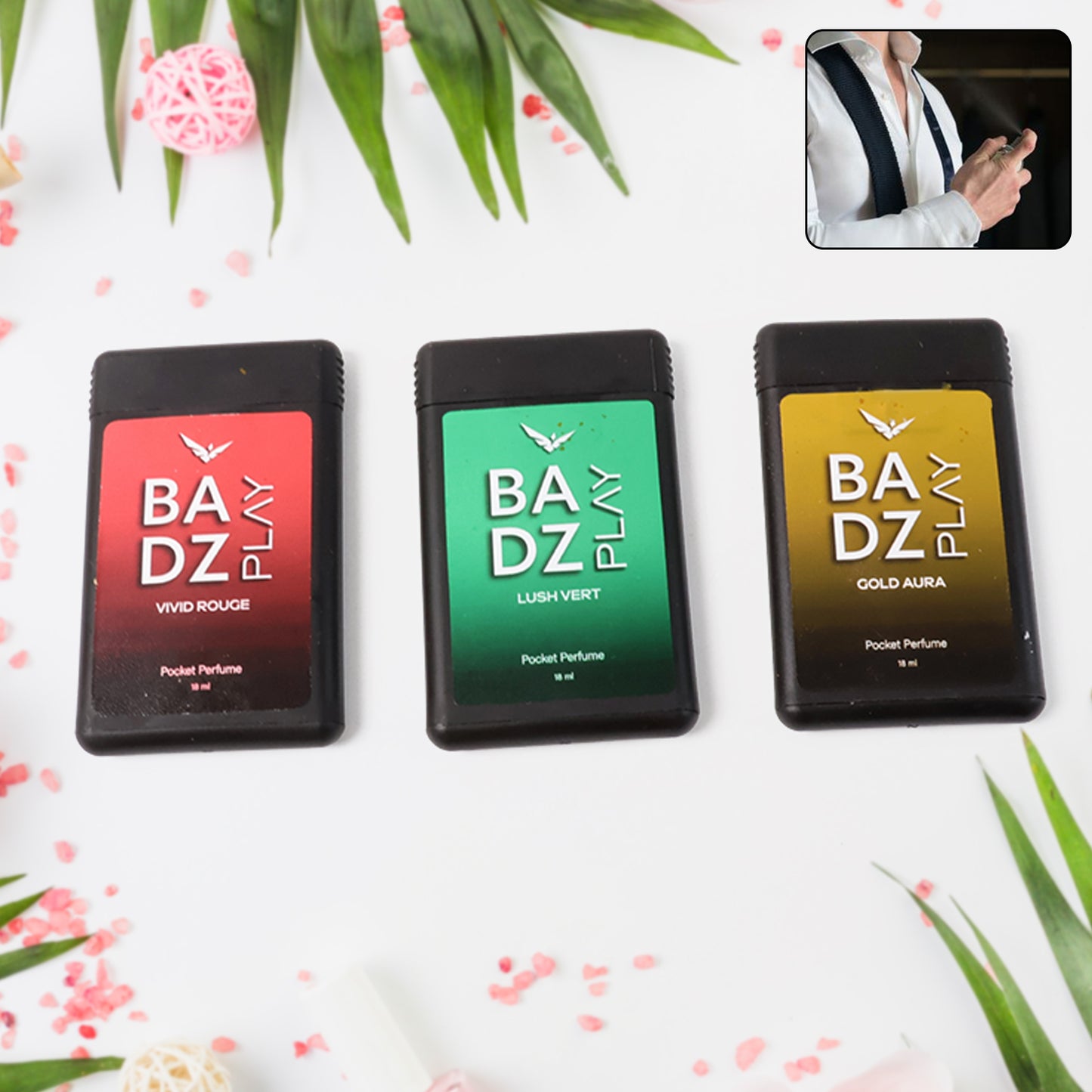 Mini Pocket Perfume 18ml (1 Pc  Mix Fragrance)