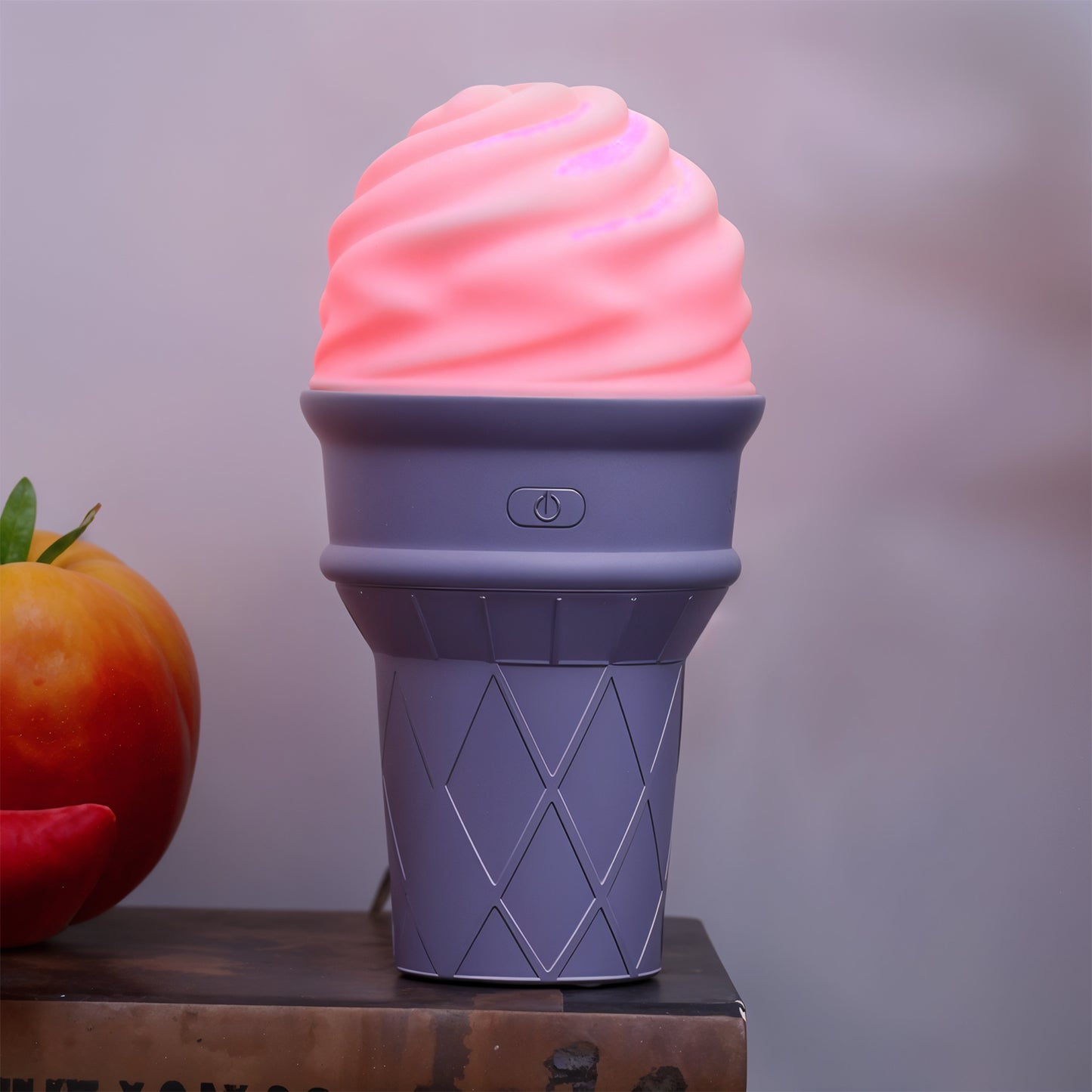 Ice Cream Cone Shape Air Freshener Humidifier (1pc  Purple )