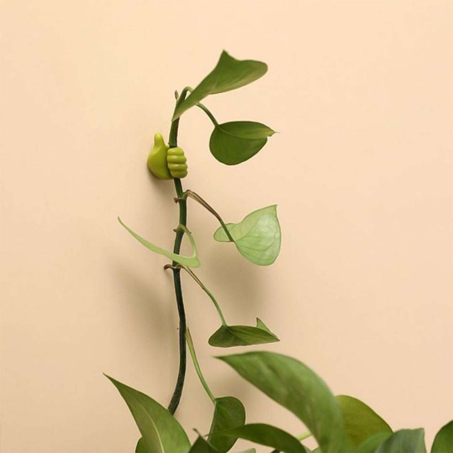 Green Multifunctional Multi Functional Hand Shape Wall Clip Hanger Keys Cable Holder